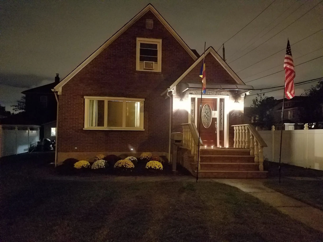 Mahamevnawa Buddhist Meditation Center of New York — our temple at dusk